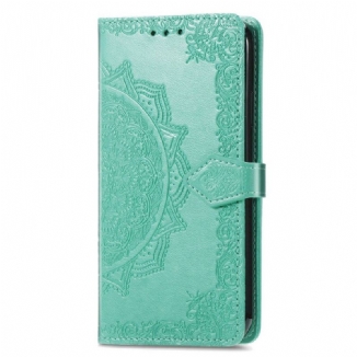 Capa Em Pele Para Samsung Galaxy M53 5G Mandala Vintage