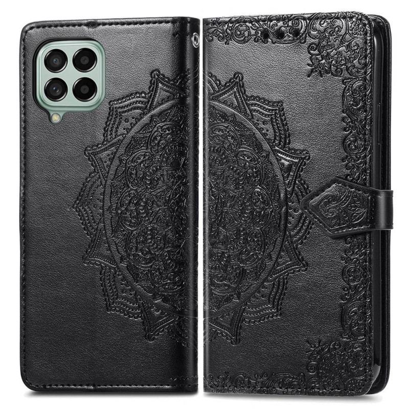 Capa Em Pele Para Samsung Galaxy M53 5G Mandala Vintage