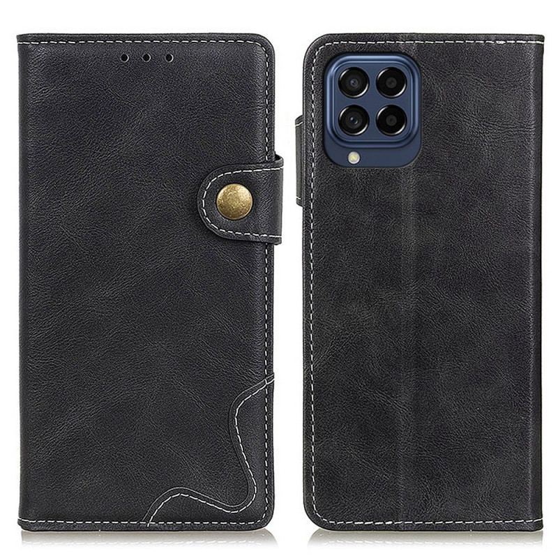 Capa Flip Para Samsung Galaxy M53 5G Botão Artístico