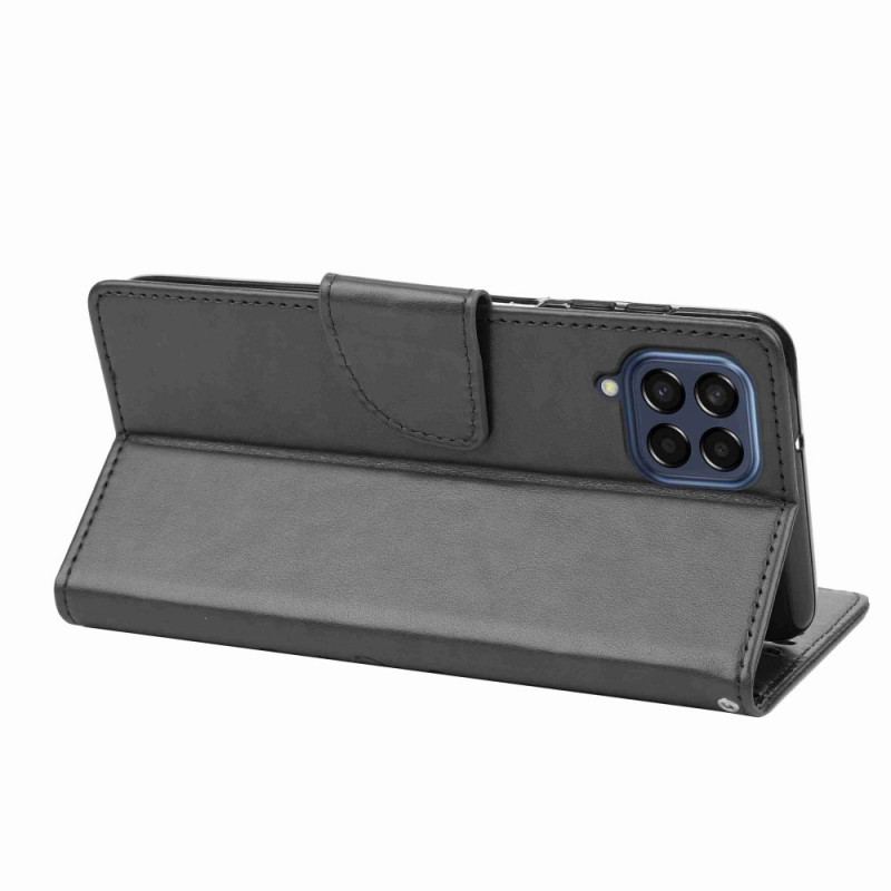 Capa Flip Para Samsung Galaxy M53 5G De Cordão Flores De Alça