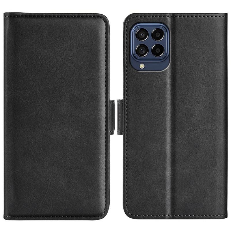 Capa Flip Para Samsung Galaxy M53 5G De Couro Aba Dupla