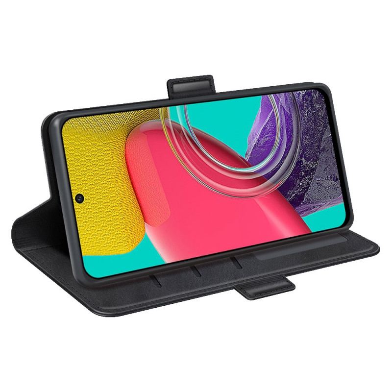 Capa Flip Para Samsung Galaxy M53 5G De Couro Aba Dupla