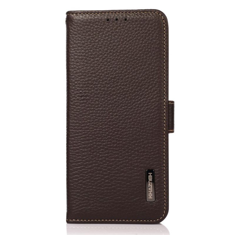 Capa Flip Para Samsung Galaxy M53 5G Couro De Lichia Khazneh Rfid