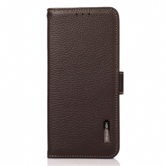 Capa Flip Para Samsung Galaxy M53 5G Couro De Lichia Khazneh Rfid