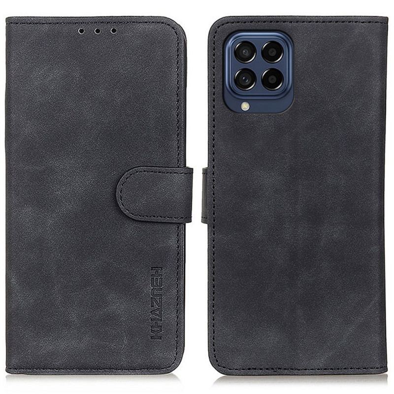 Capa Flip Para Samsung Galaxy M53 5G Efeito Couro Vintage Khazneh