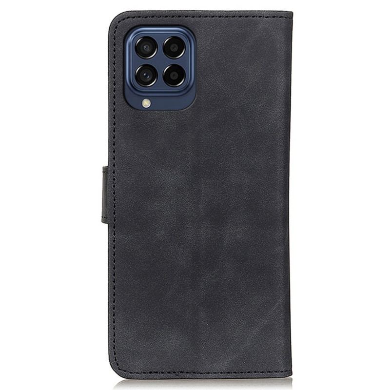 Capa Flip Para Samsung Galaxy M53 5G Efeito Couro Vintage Khazneh