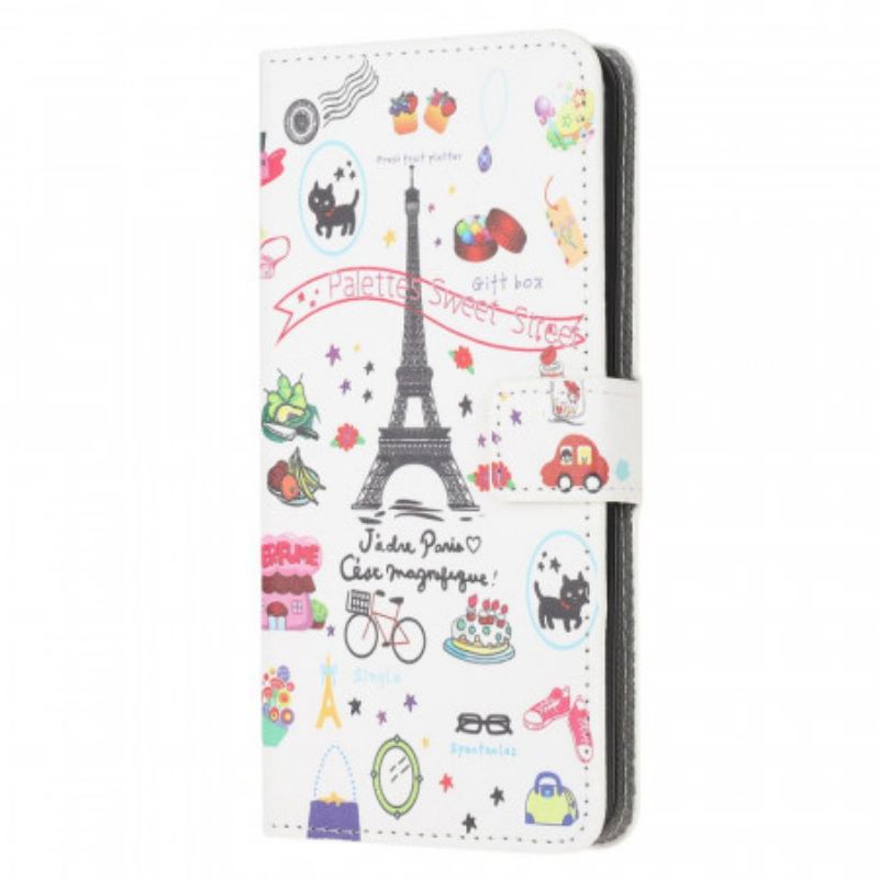 Capa Flip Para Samsung Galaxy M53 5G Eu Gosto De Paris