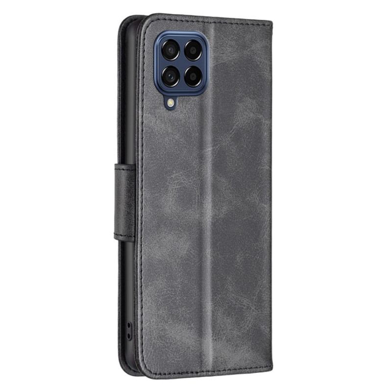 Capa Flip Para Samsung Galaxy M53 5G Fecho Oblíquo Com Alça