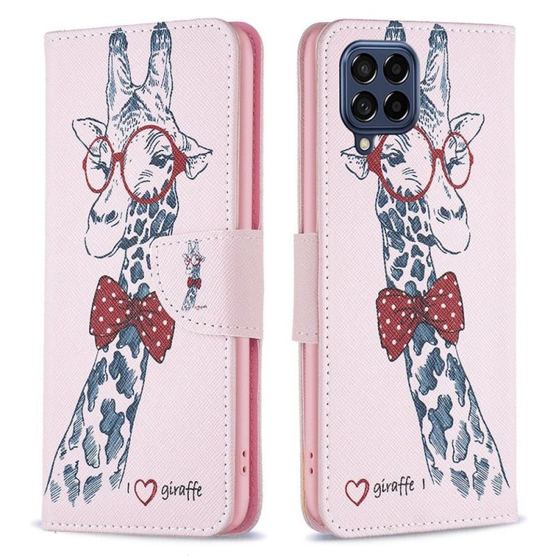 Capa Flip Para Samsung Galaxy M53 5G Girafa Inteligente