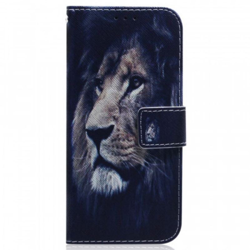 Capa Flip Para Samsung Galaxy M53 5G Leão Sonhador