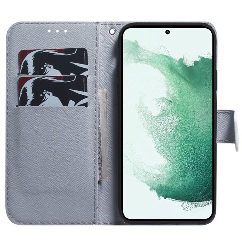 Capa Flip Para Samsung Galaxy M53 5G Leão Sonhador