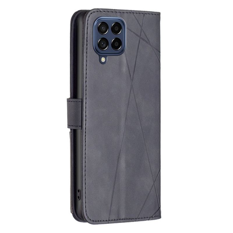 Capa Flip Para Samsung Galaxy M53 5G Triângulos De Cores Binfen