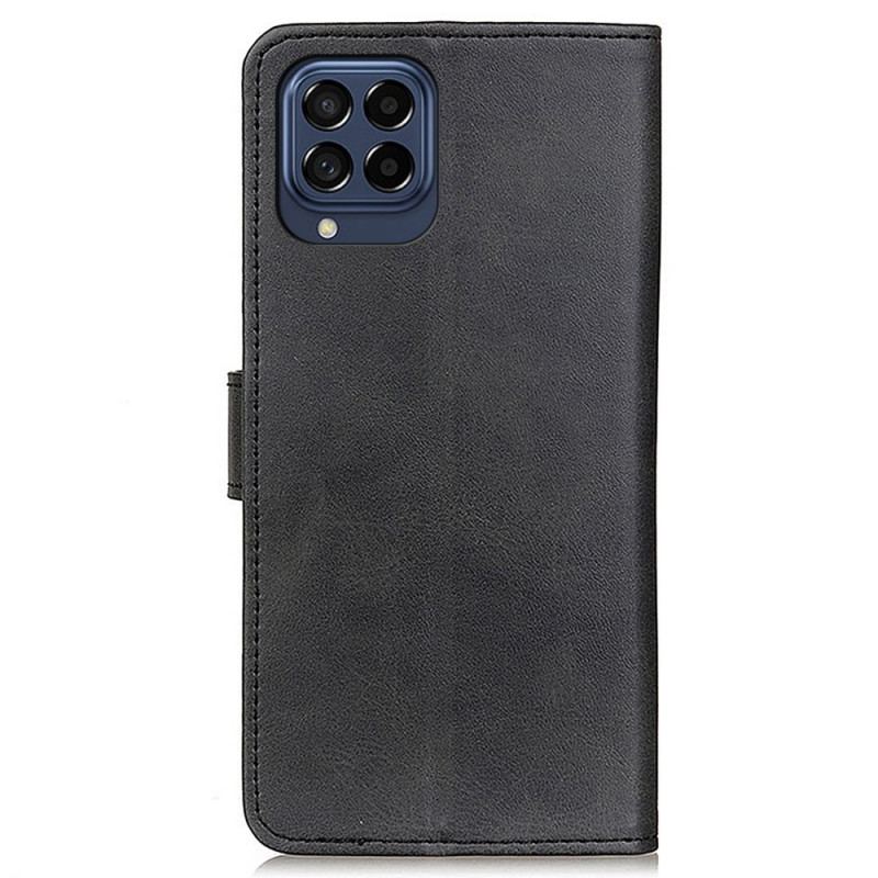 Capa Folio Para Samsung Galaxy M53 5G Couro Sintético Fosco