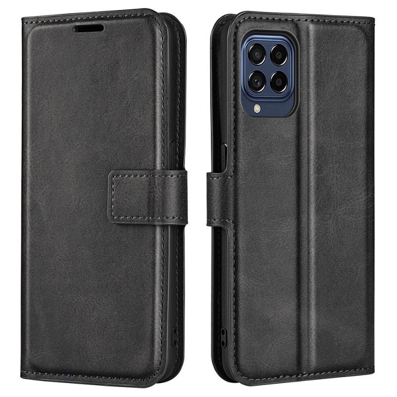 Capa Folio Para Samsung Galaxy M53 5G Efeito De Couro Extremo Fino