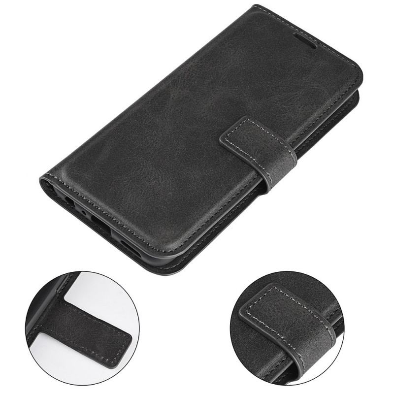 Capa Folio Para Samsung Galaxy M53 5G Efeito De Couro Extremo Fino