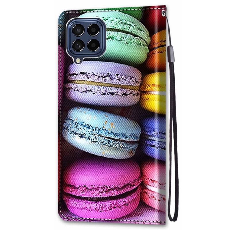 Capa Folio Para Samsung Galaxy M53 5G Macarons