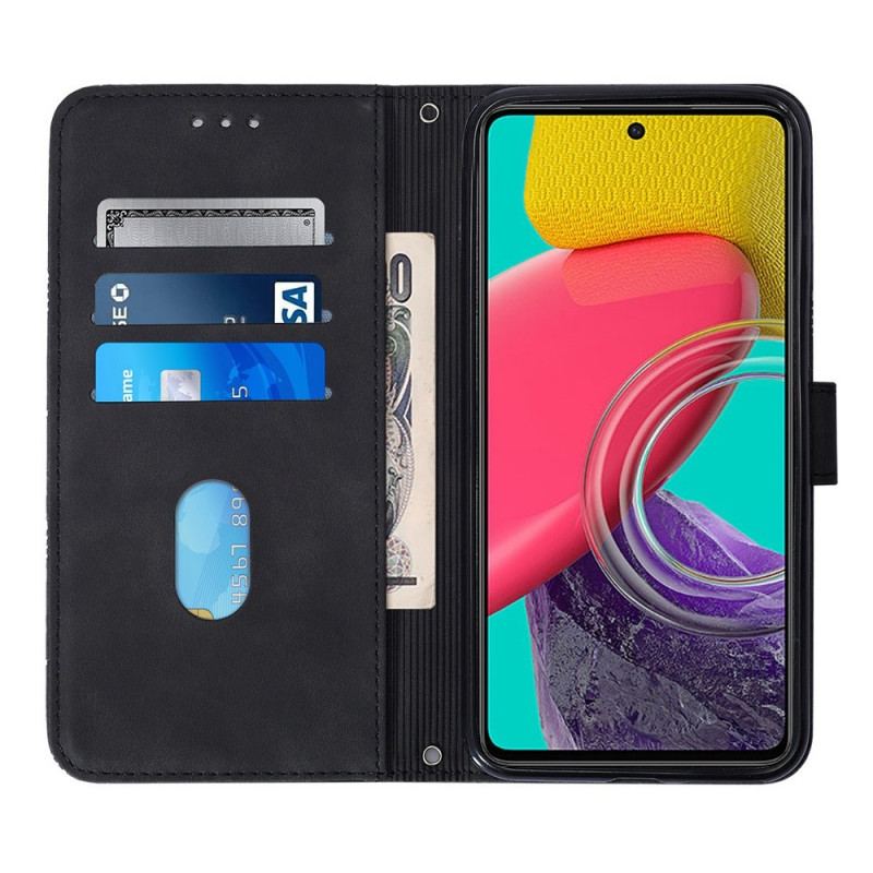 Capa Folio Para Samsung Galaxy M53 5G Triângulos De Ombro