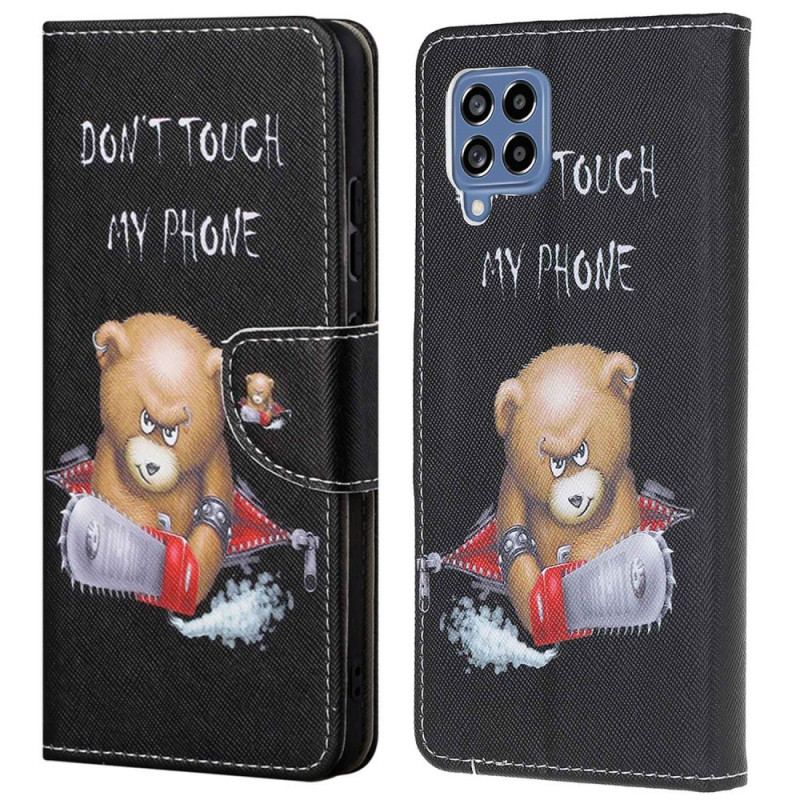 Capa Folio Para Samsung Galaxy M53 5G Urso Perigoso