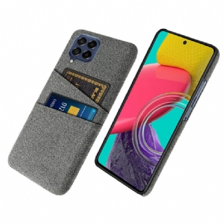 Capa Para Samsung Galaxy M53 5G Titular De Cartão De Tecido