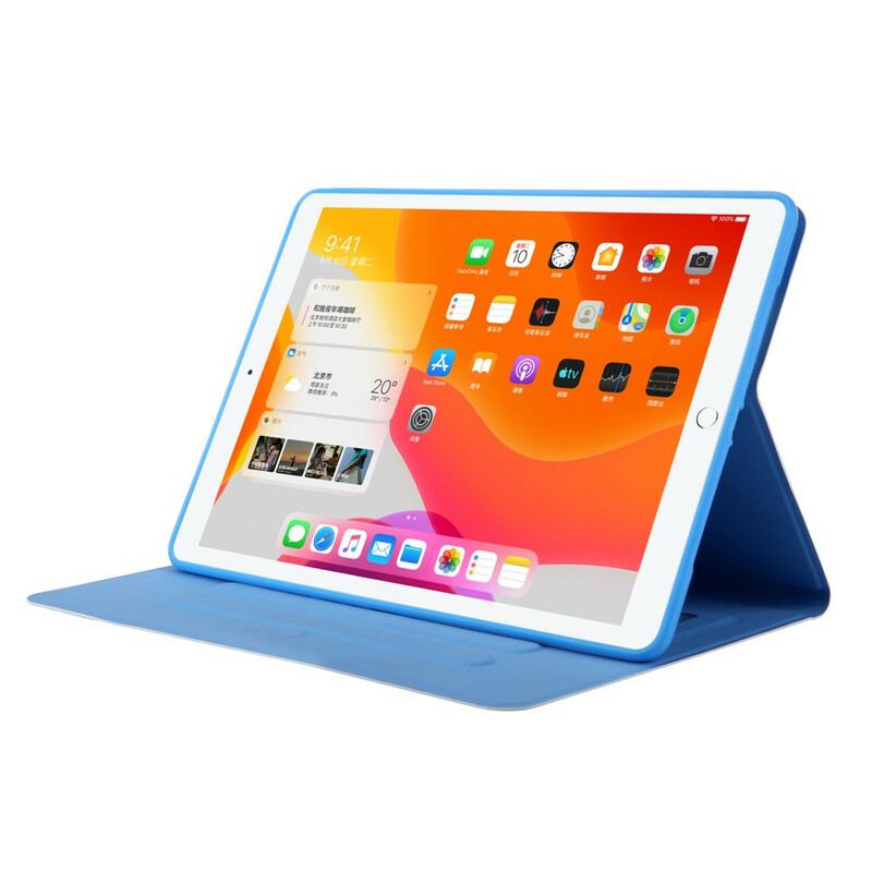 Capa Em Pele Para iPad 10.2" (2020) (2019) Abstração