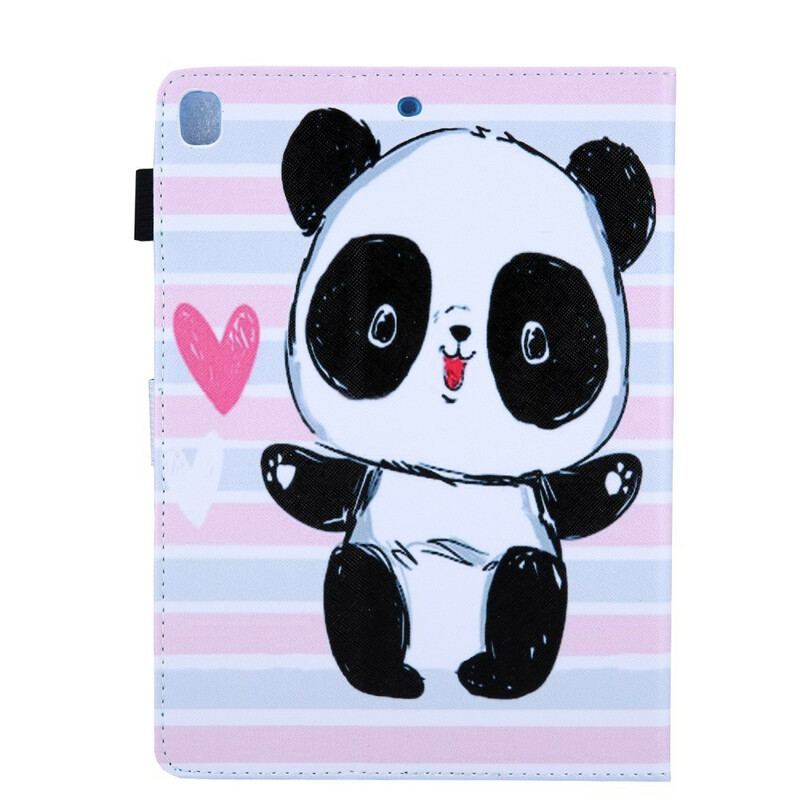 Capa Em Pele Para iPad 10.2" (2020) (2019) Amor De Panda