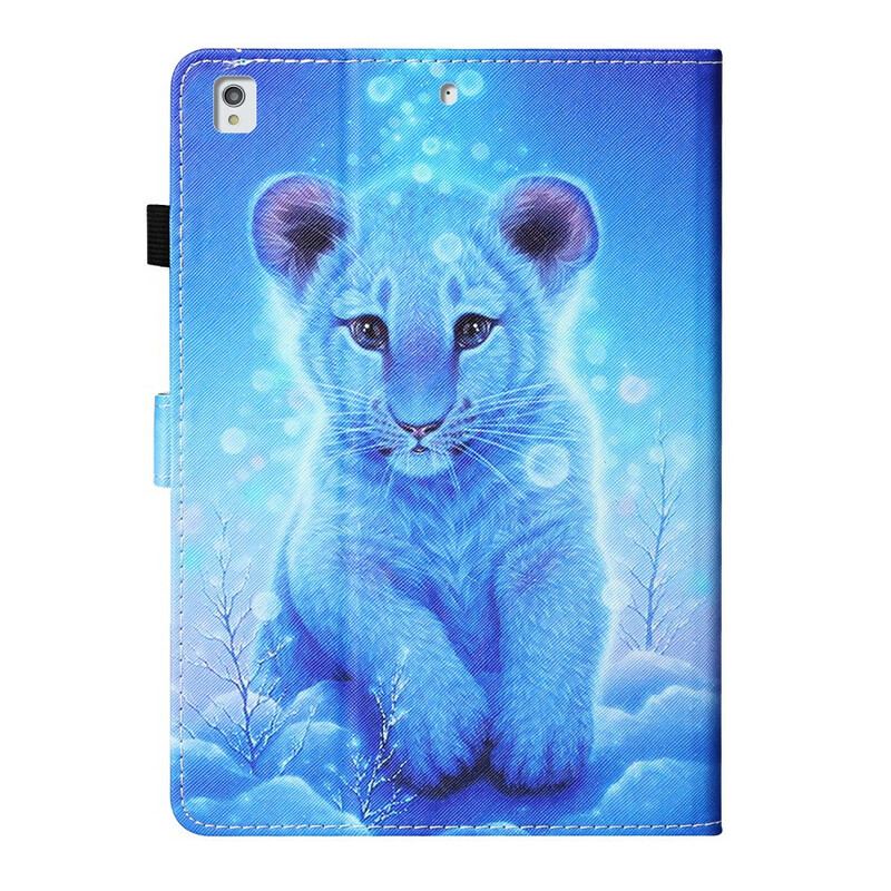 Capa Em Pele Para iPad 10.2" (2020) (2019) Bebê Tigre