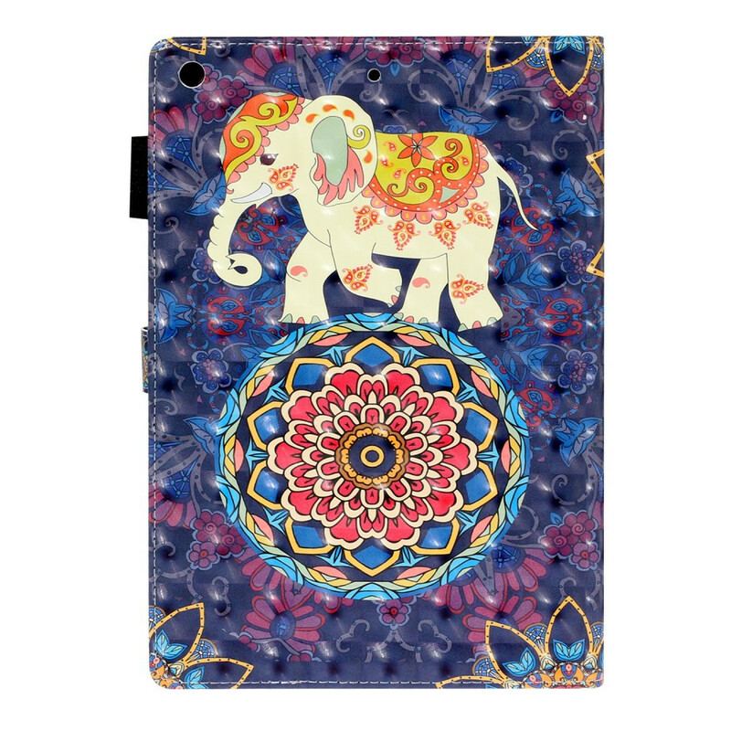 Capa Flip Para iPad 10.2" (2020) (2019) Elefantes Indianos