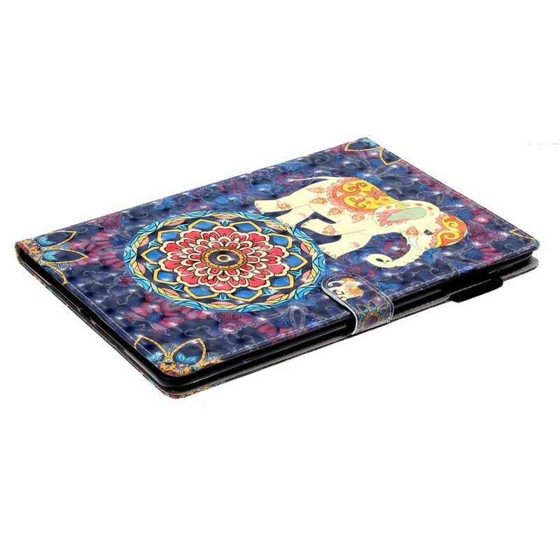 Capa Flip Para iPad 10.2" (2020) (2019) Elefantes Indianos