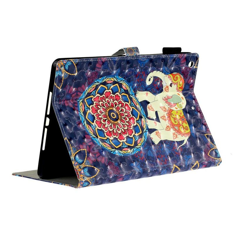 Capa Flip Para iPad 10.2" (2020) (2019) Elefantes Indianos