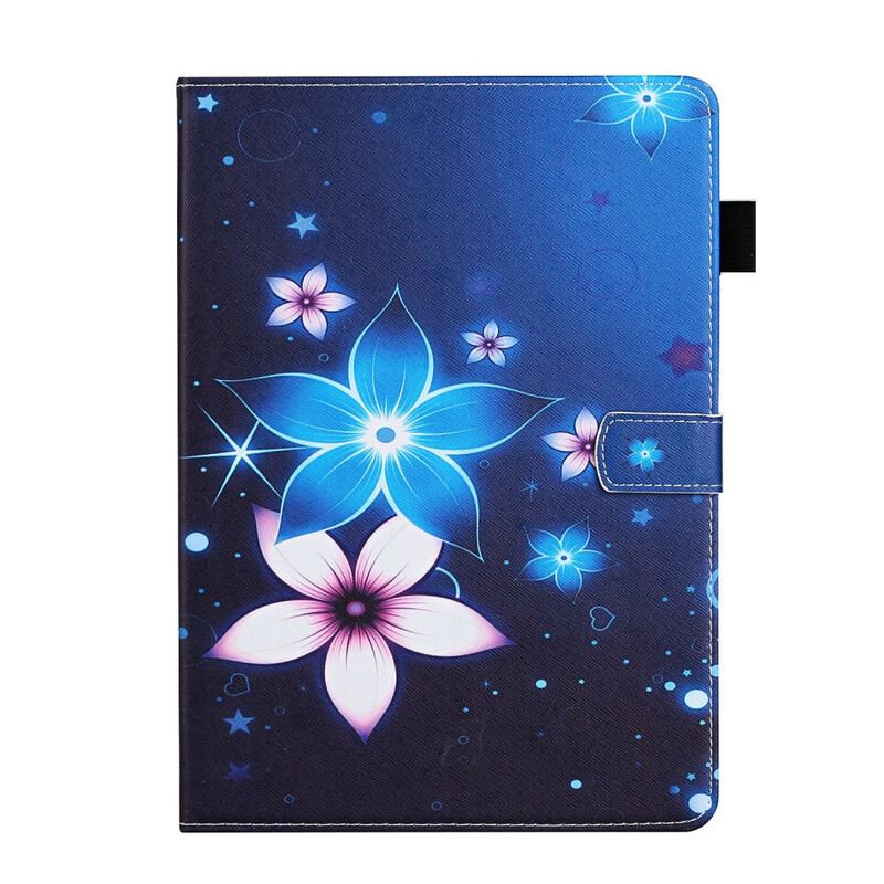 Capa Flip Para iPad 10.2" (2020) (2019) Floral