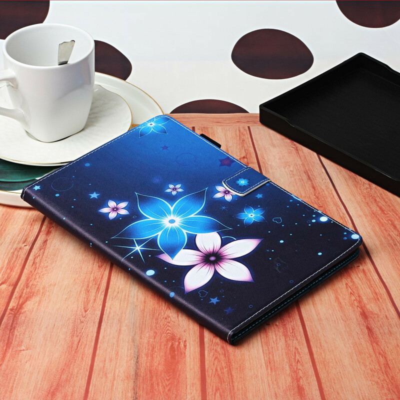 Capa Flip Para iPad 10.2" (2020) (2019) Floral