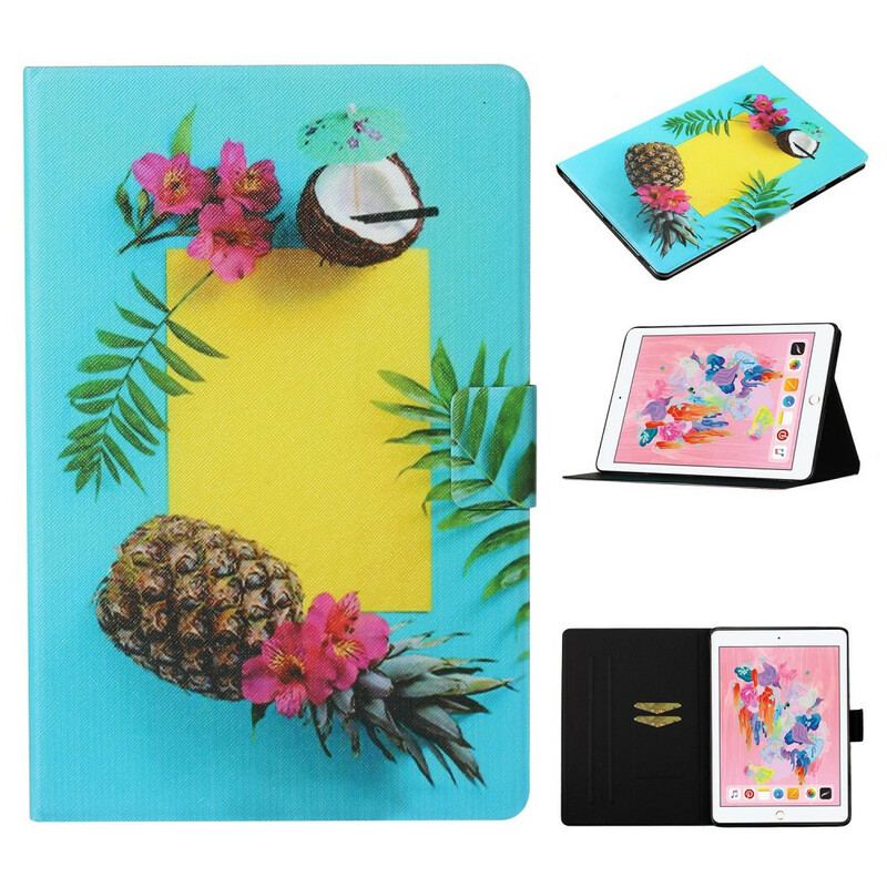 Capa Flip Para iPad 10.2" (2020) (2019) Frutas Exóticas