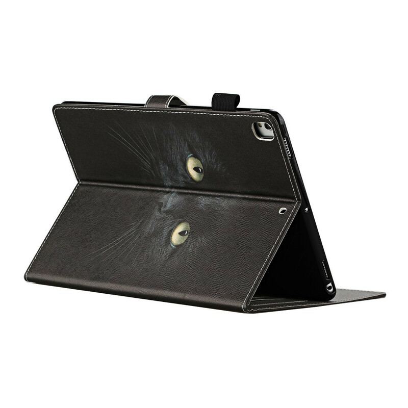 Capa Flip Para iPad 10.2" (2020) (2019) Gato Preto