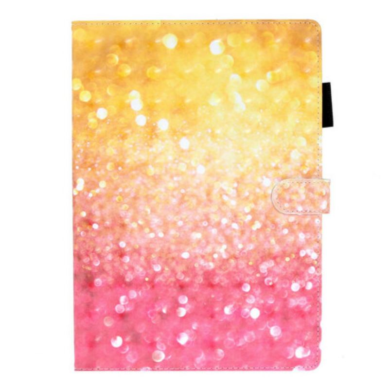 Capa Flip Para iPad 10.2" (2020) (2019) Gradiente Glitter