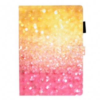 Capa Flip Para iPad 10.2" (2020) (2019) Gradiente Glitter