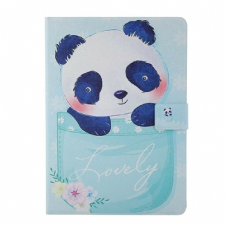 Capa Flip Para iPad 10.2" (2020) (2019) Panda