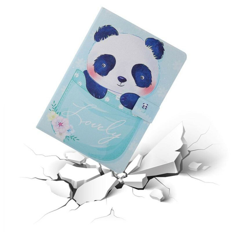 Capa Flip Para iPad 10.2" (2020) (2019) Panda