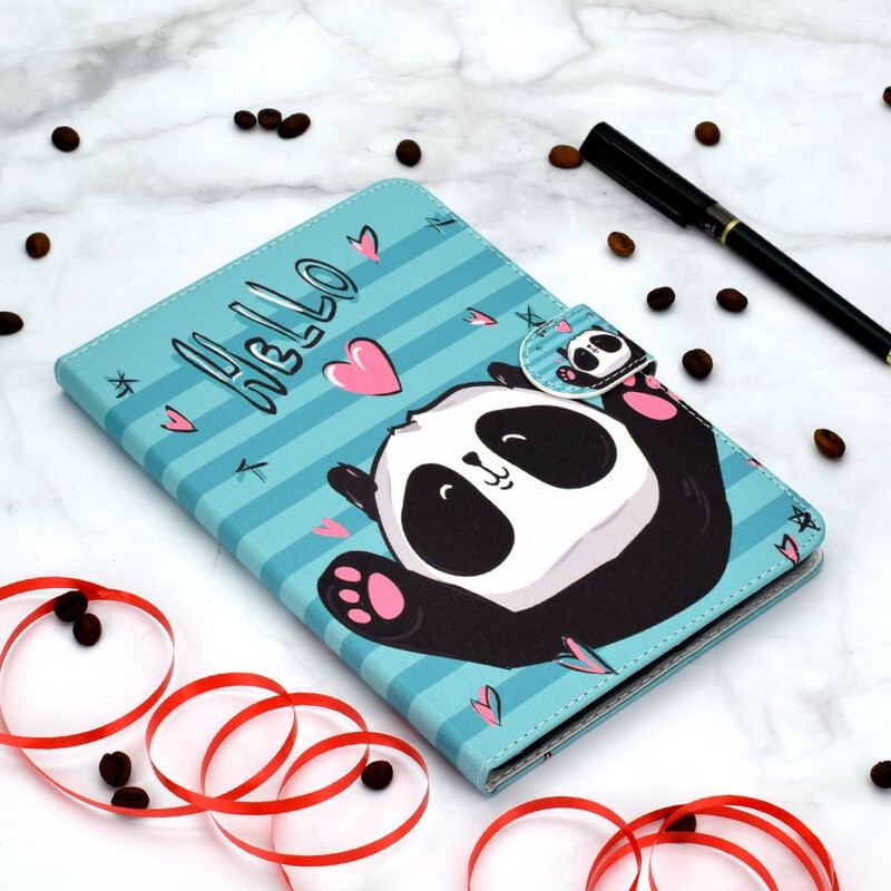 Capa Flip Para iPad 10.2" (2020) (2019) Panda