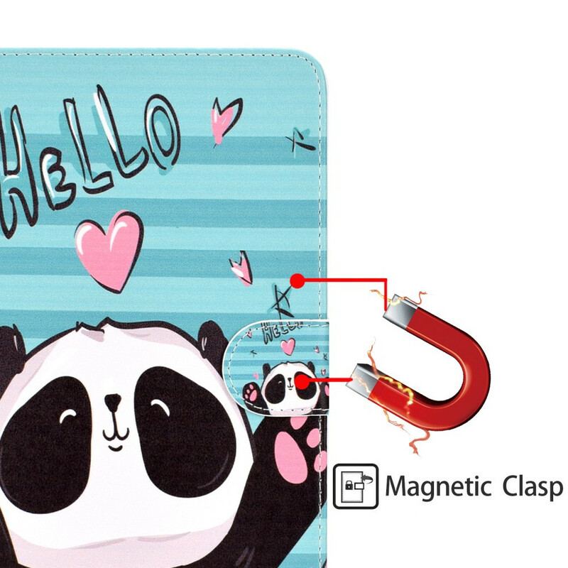 Capa Flip Para iPad 10.2" (2020) (2019) Panda