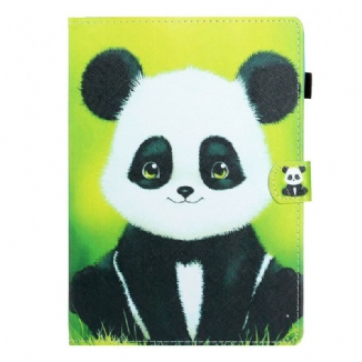 Capa Flip Para iPad 10.2" (2020) (2019) Panda/gatinho