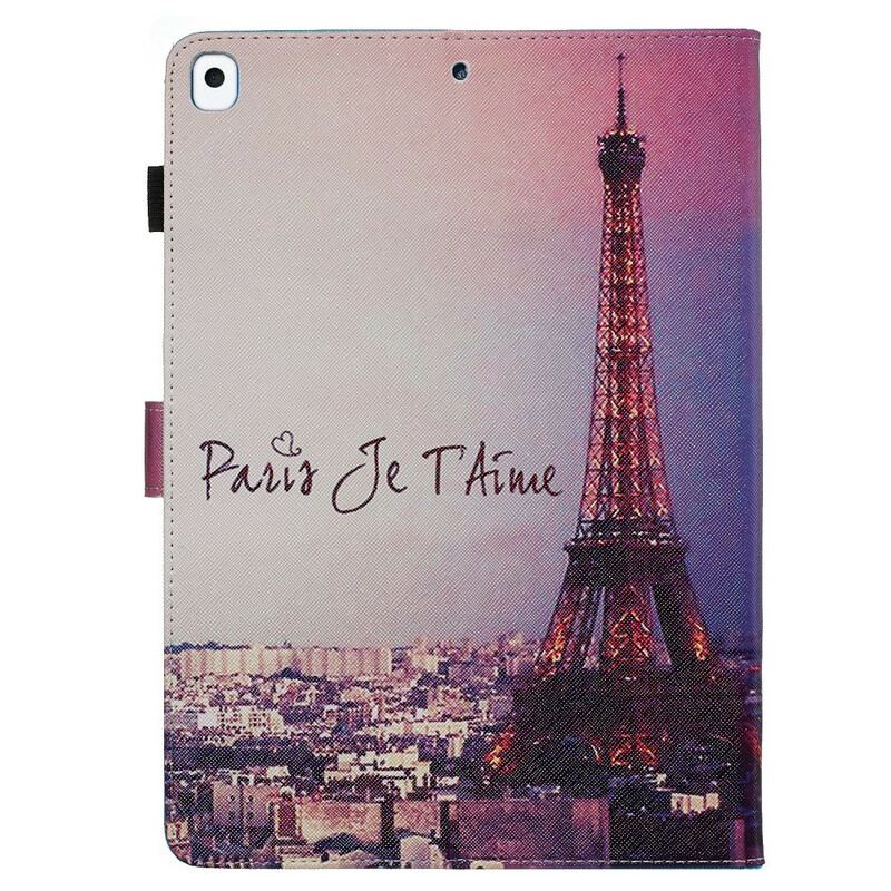 Capa Flip Para iPad 10.2" (2020) (2019) Paris Eu Te Amo