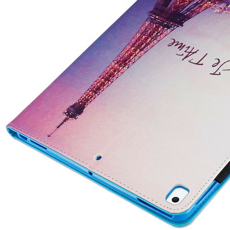 Capa Flip Para iPad 10.2" (2020) (2019) Paris Eu Te Amo