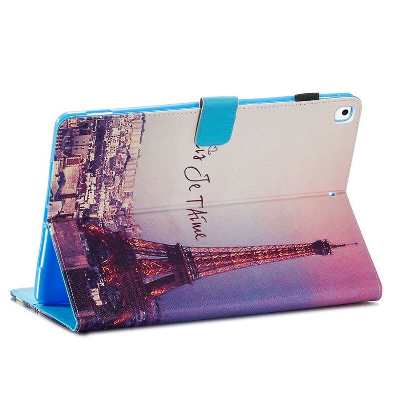 Capa Flip Para iPad 10.2" (2020) (2019) Paris Eu Te Amo