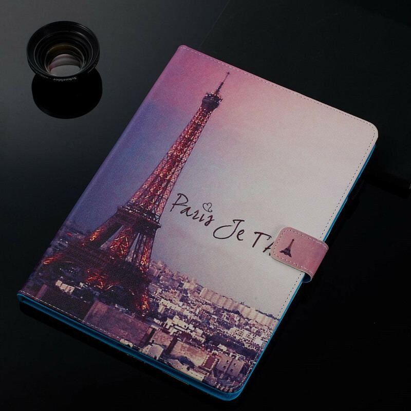 Capa Flip Para iPad 10.2" (2020) (2019) Paris Eu Te Amo