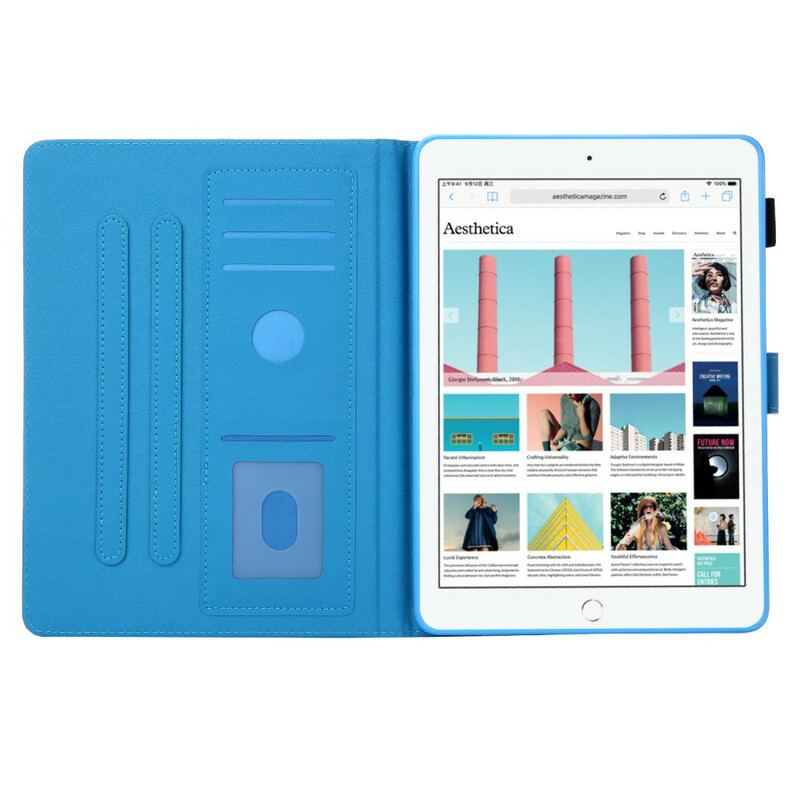 Capa Flip Para iPad 10.2" (2020) (2019) Só Gatos