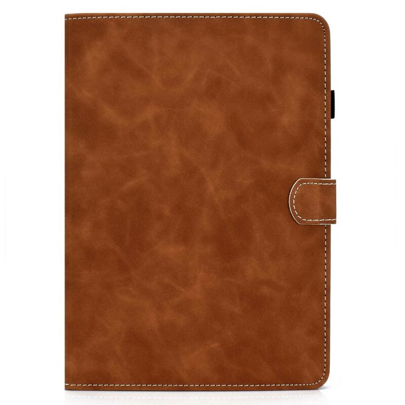 Capa Folio Para iPad 10.2" (2020) (2019) Couro Falso Vintage