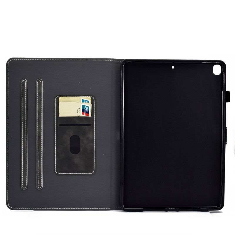 Capa Folio Para iPad 10.2" (2020) (2019) Couro Falso Vintage