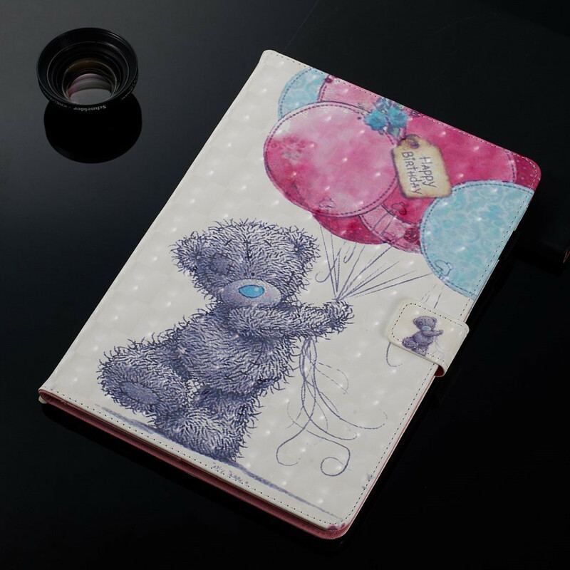 Capa Folio Para iPad 10.2" (2020) (2019) Filhote De Urso