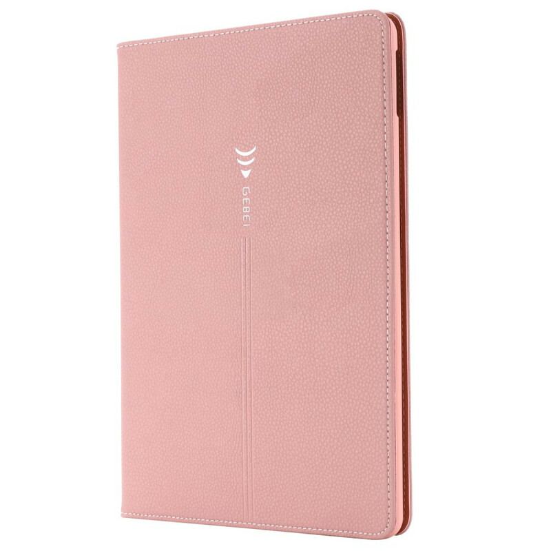 Capa Para iPad 10.2" (2020) (2019) Gebei Couro Sintético Lichia