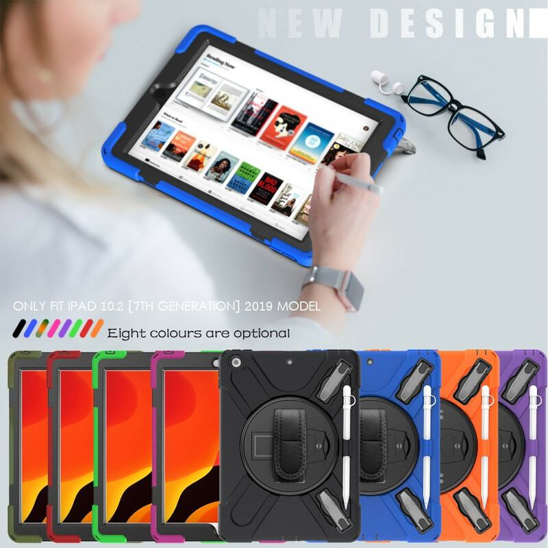 Capa Para iPad 10.2" (2020) (2019) Multifuncional Em Forma De X